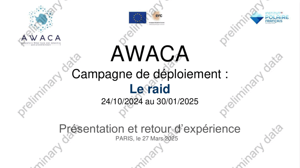 Atelier retour de campagne AWACA 2024-2025